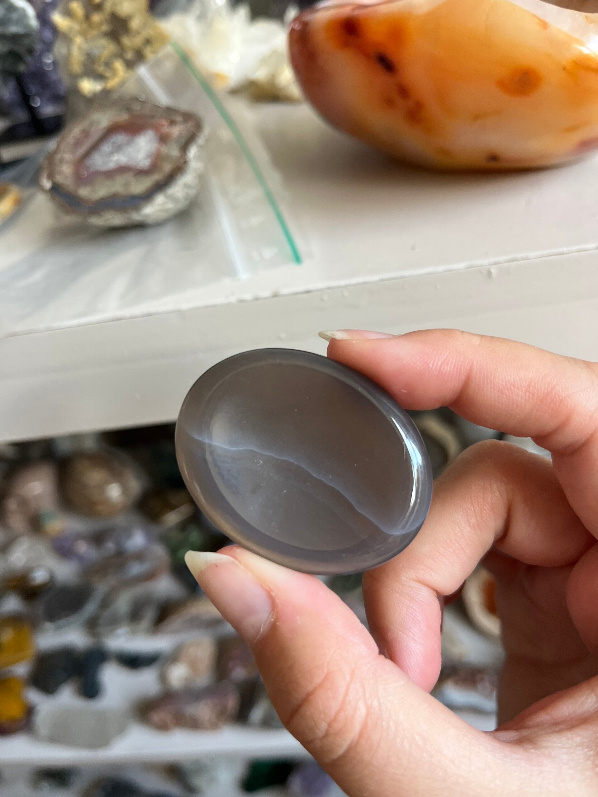 Agaat worry stone