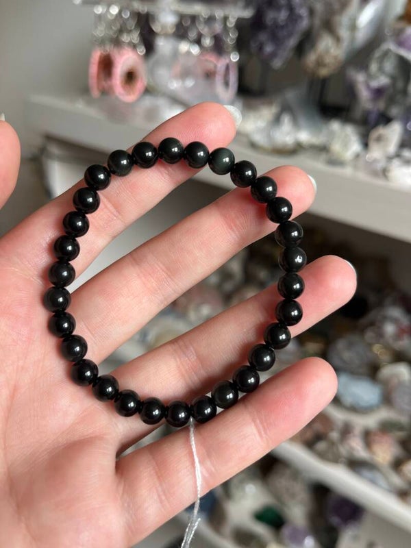 Regenboog obsidiaan armband 6MM