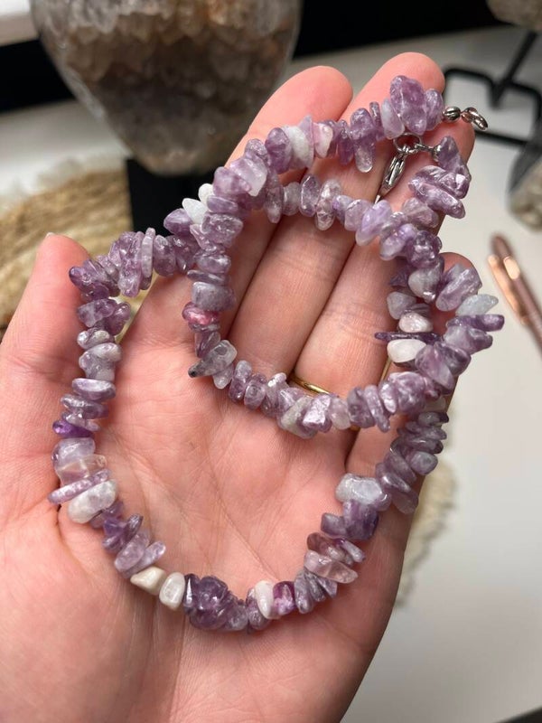 Lepidoliet A split ketting