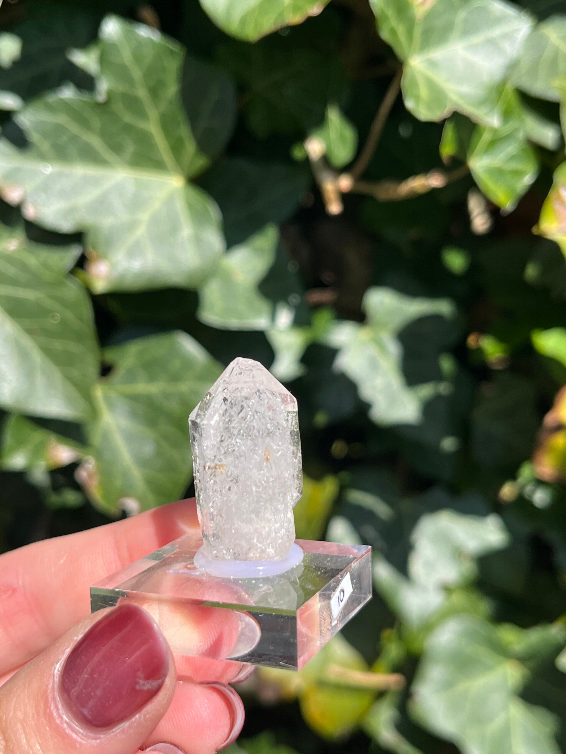 Kwarts puntje op sokkel