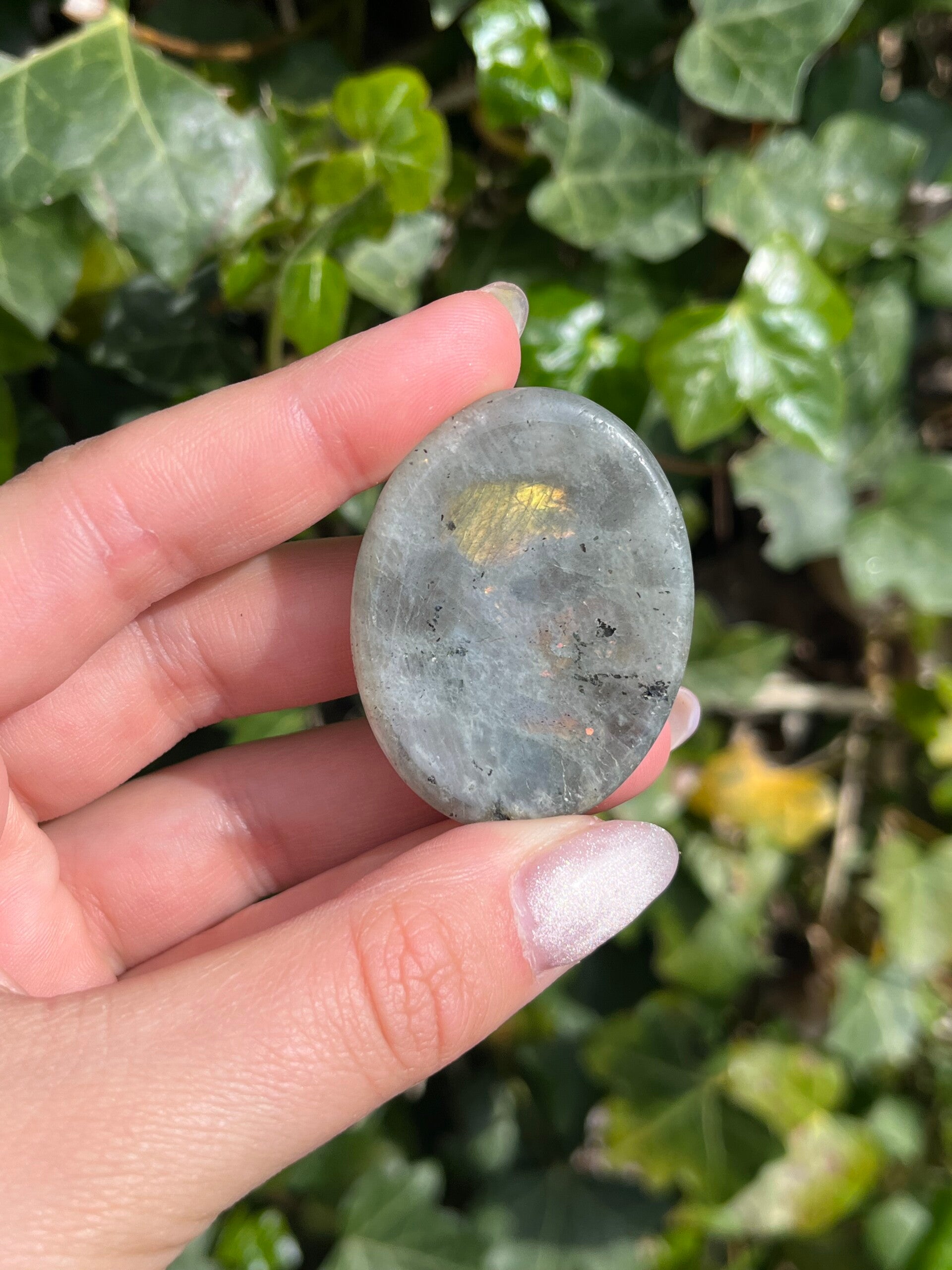 Labradoriet worry stone