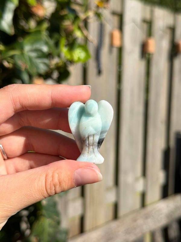 Amazoniet engel 4 centimeter