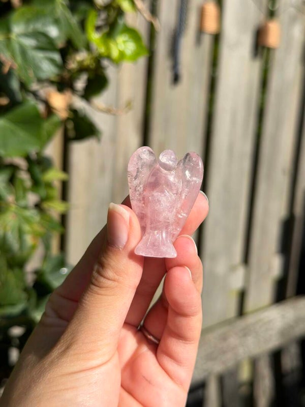 Rozenkwarts engel 4 centimeter
