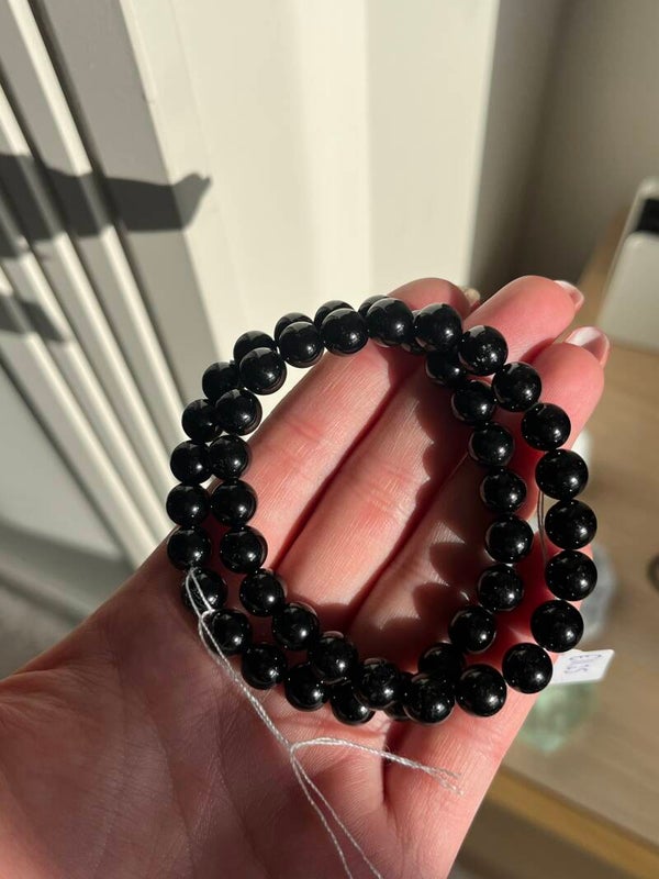 Zwarte toermalijn armband 8MM