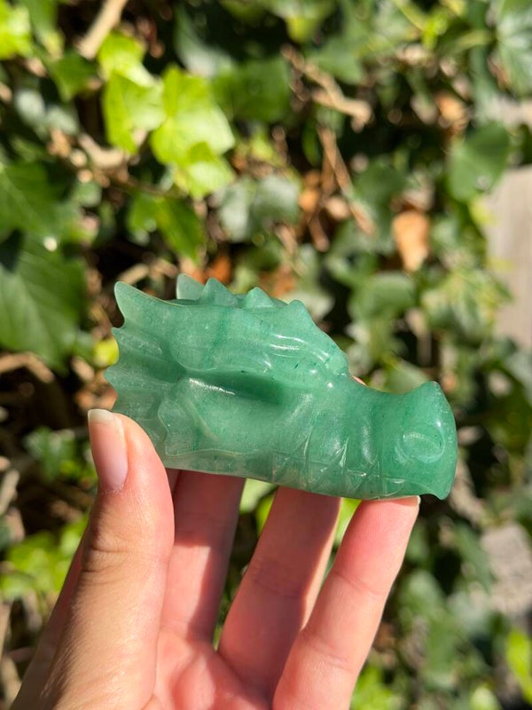 Groene aventurijn draak