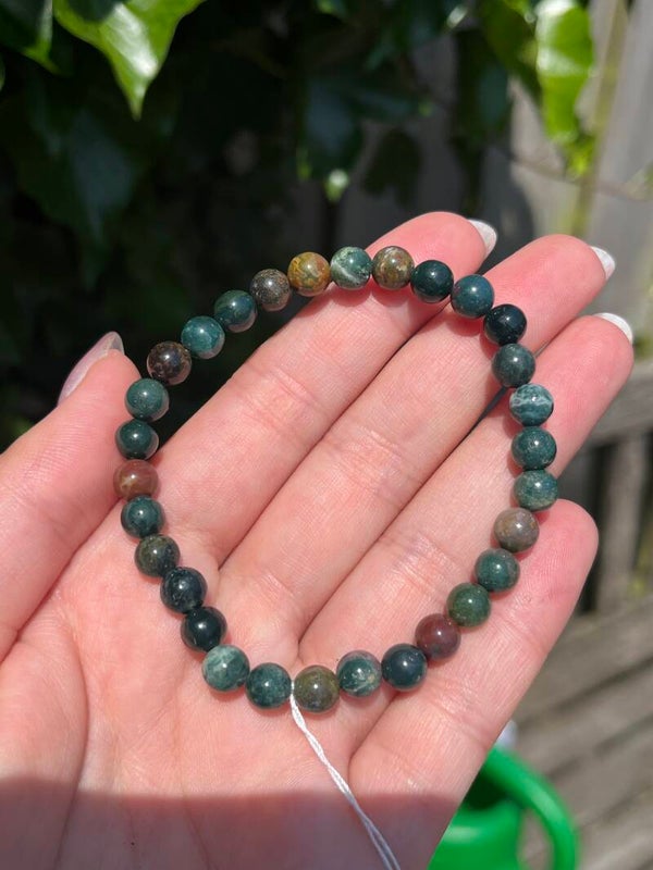 India agaat armband 6MM