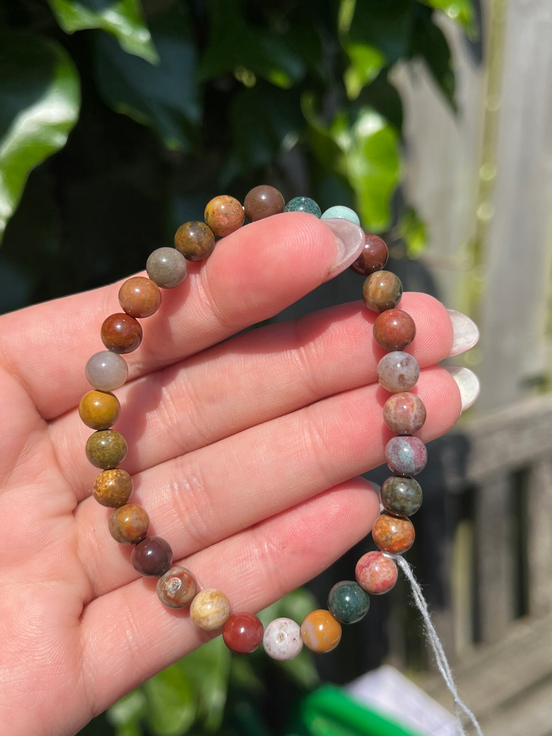 Oceaan jaspis armband 6MM
