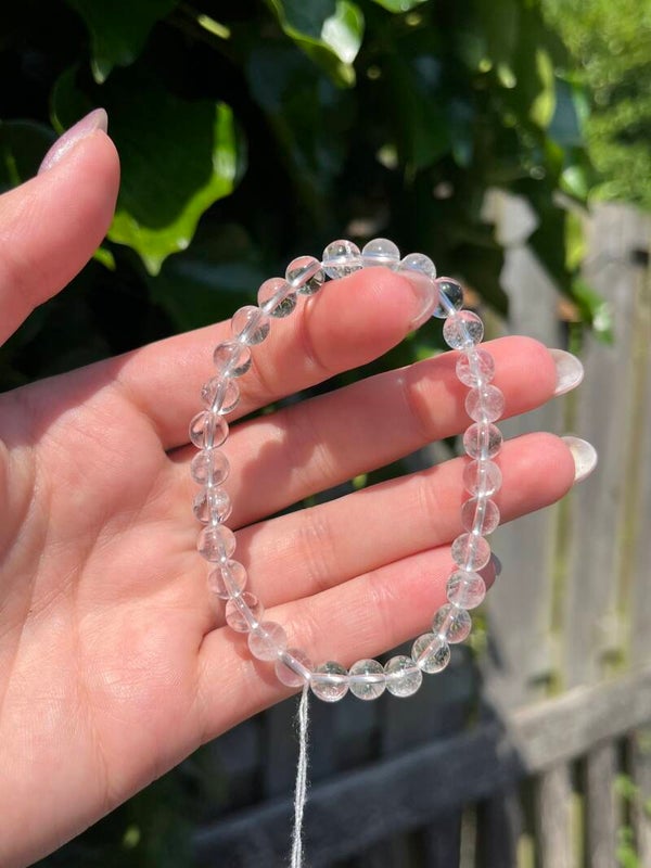 Bergkristal armband 6MM