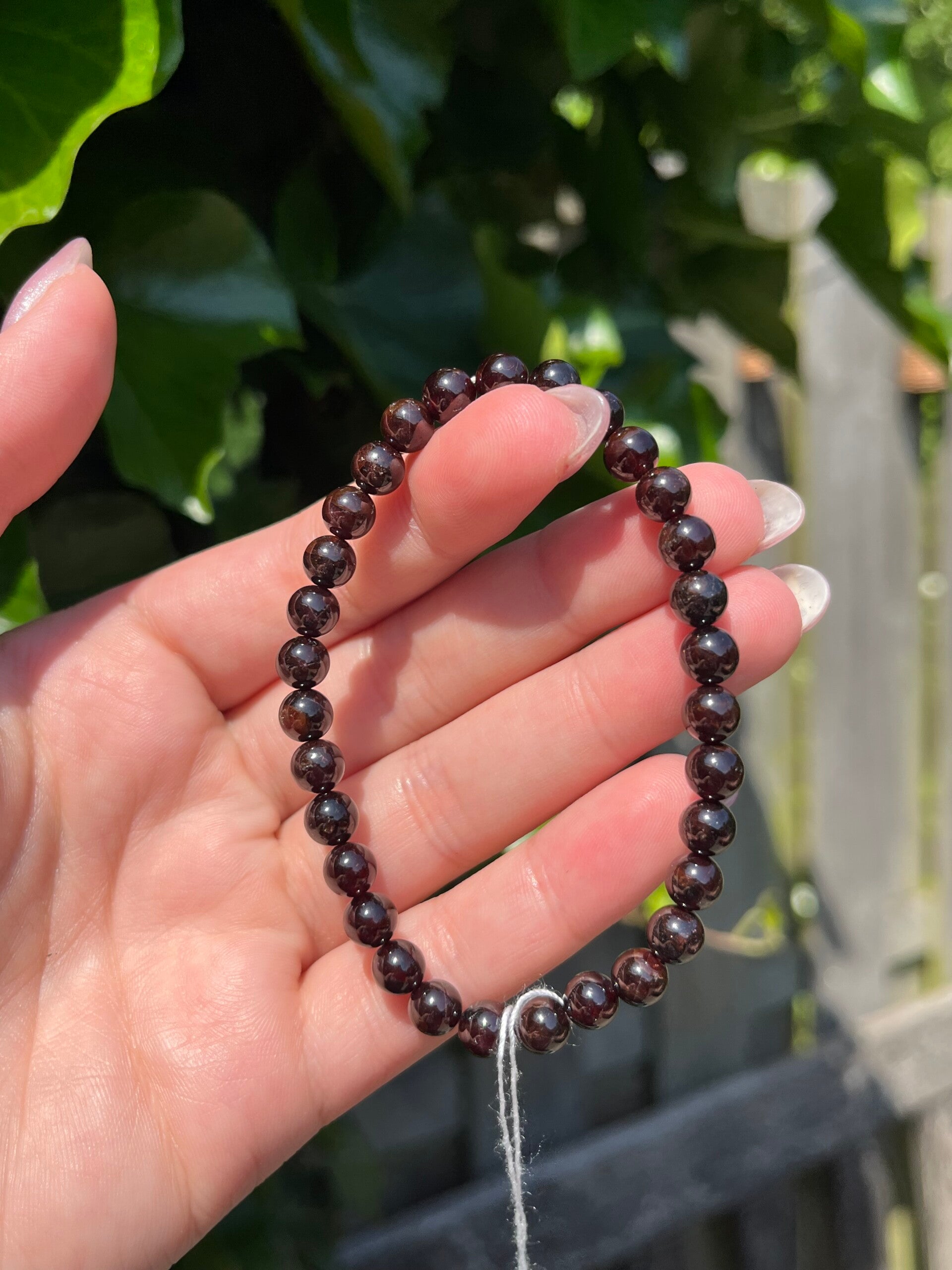 Granaat armband 6MM