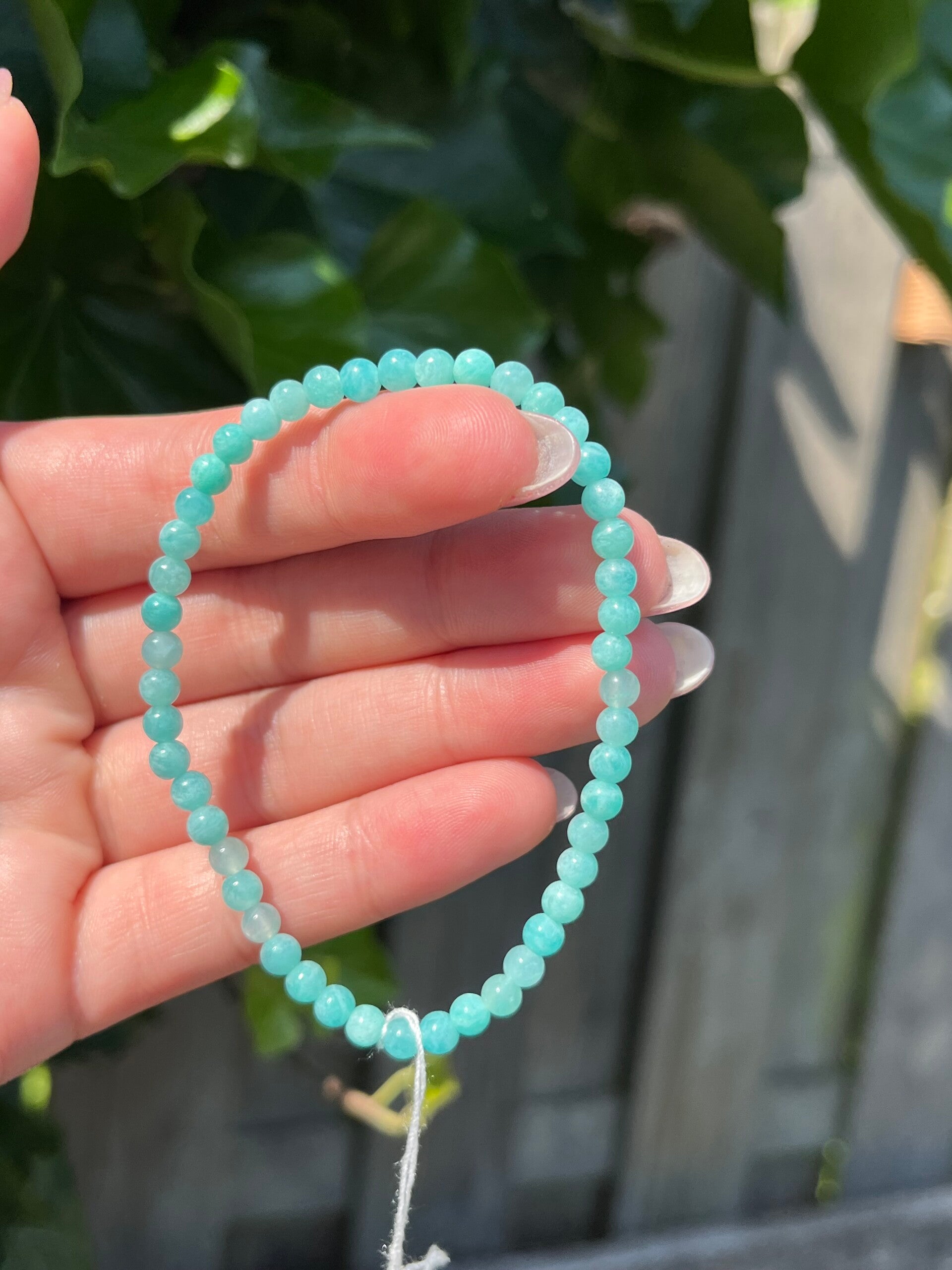 Amazoniet A kwaliteit armband 4MM