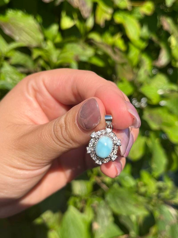 Larimar ketting hanger