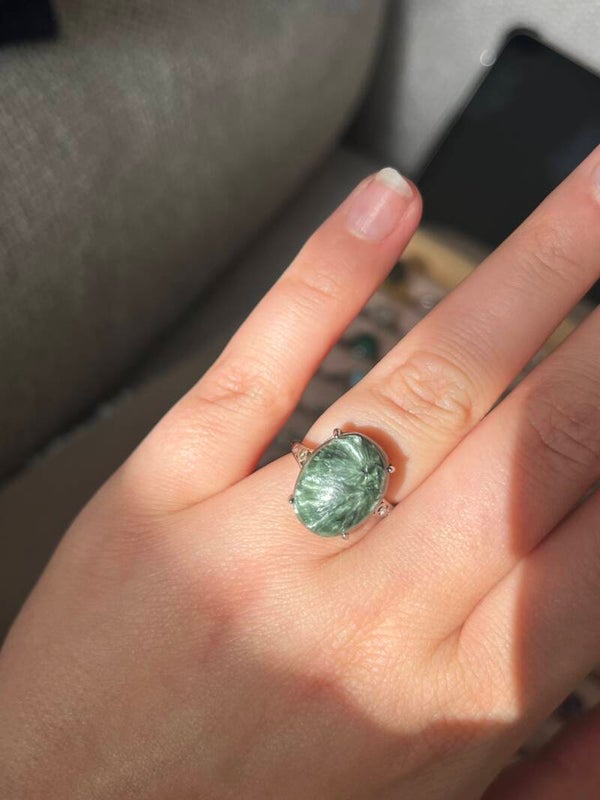 Serafiniet ring zilverkleurig