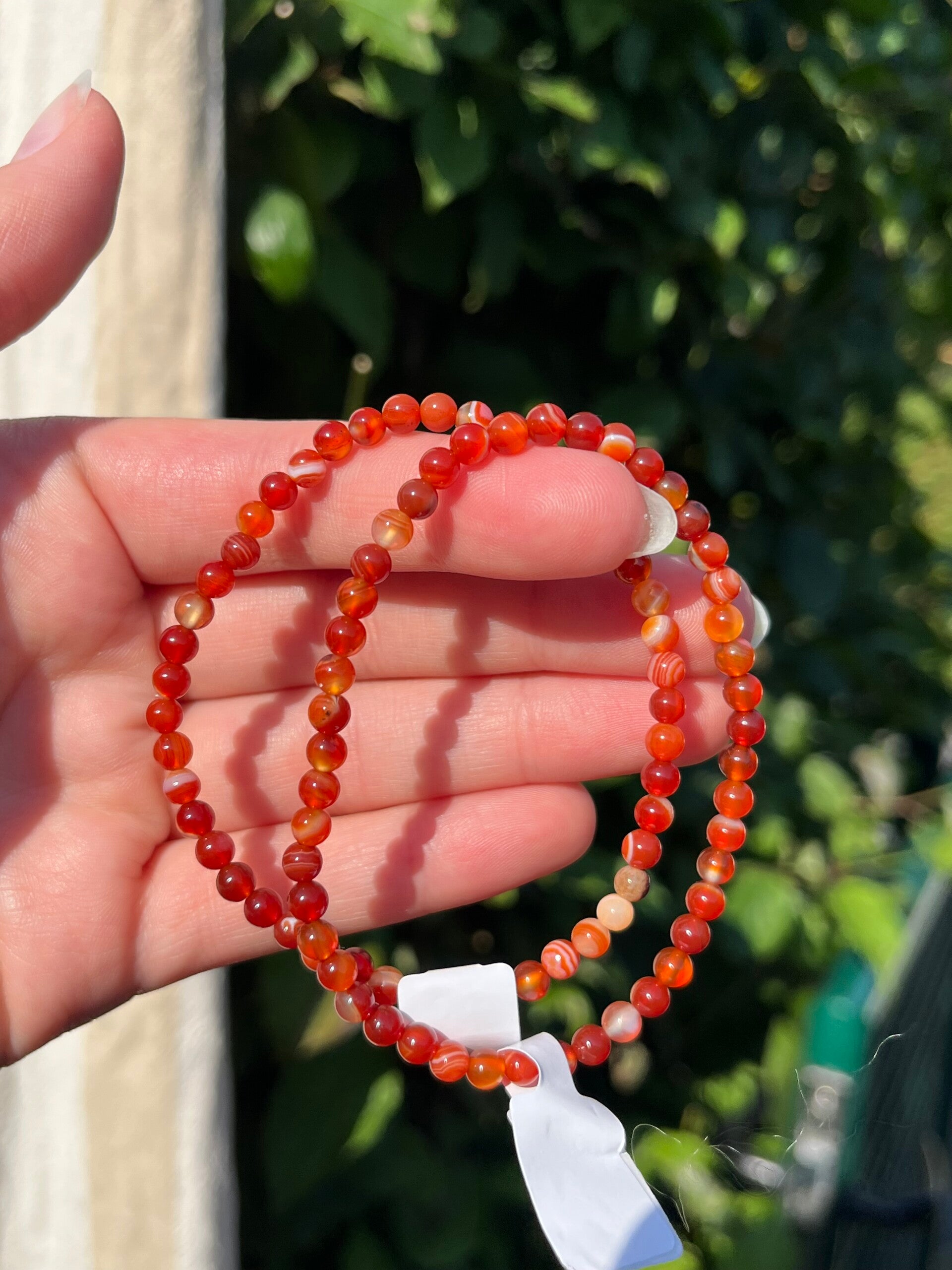 Carneool armband 4MM