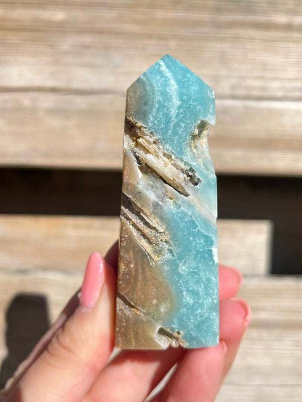 Blue Caribbean calcite toren nr. 1