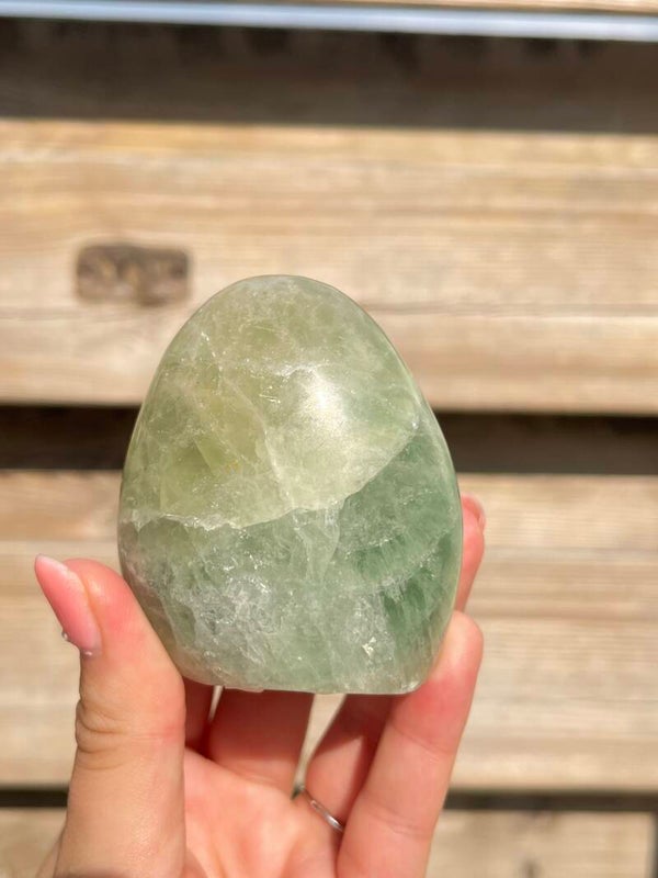 Groene fluoriet sculptuur nr. 1