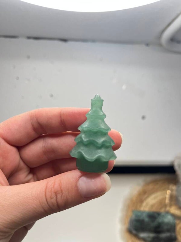 Groene aventurijn kerstboom