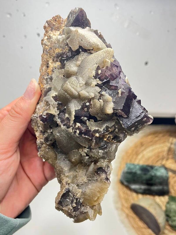 Fluoriet met calciet nr. 3