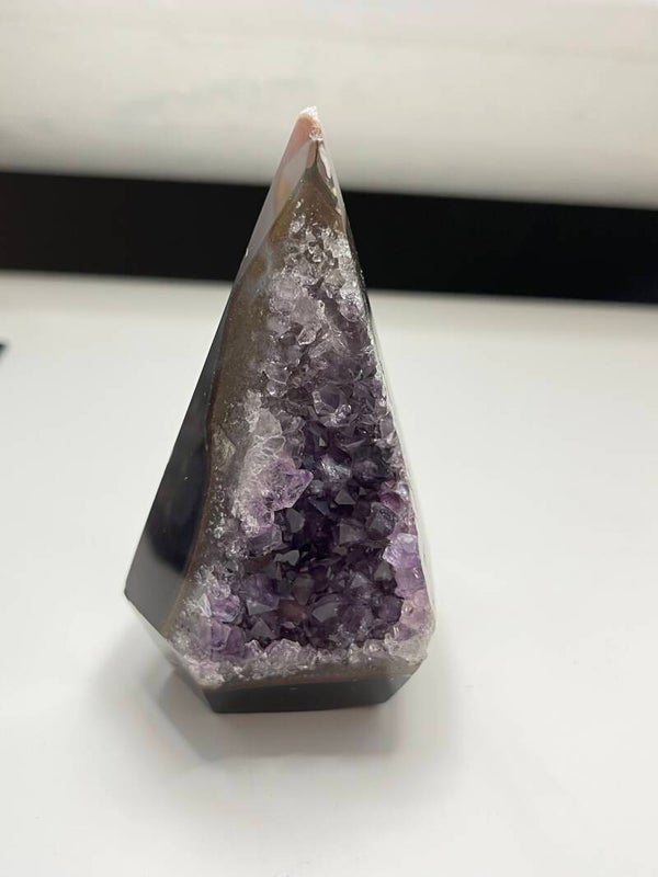 Amethist met agaat diamant