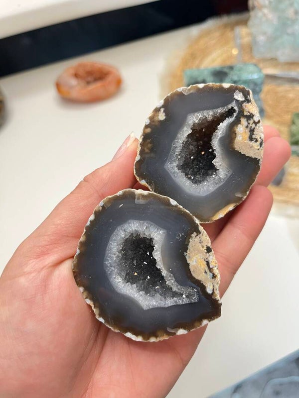 Agaat geode set nr. 2