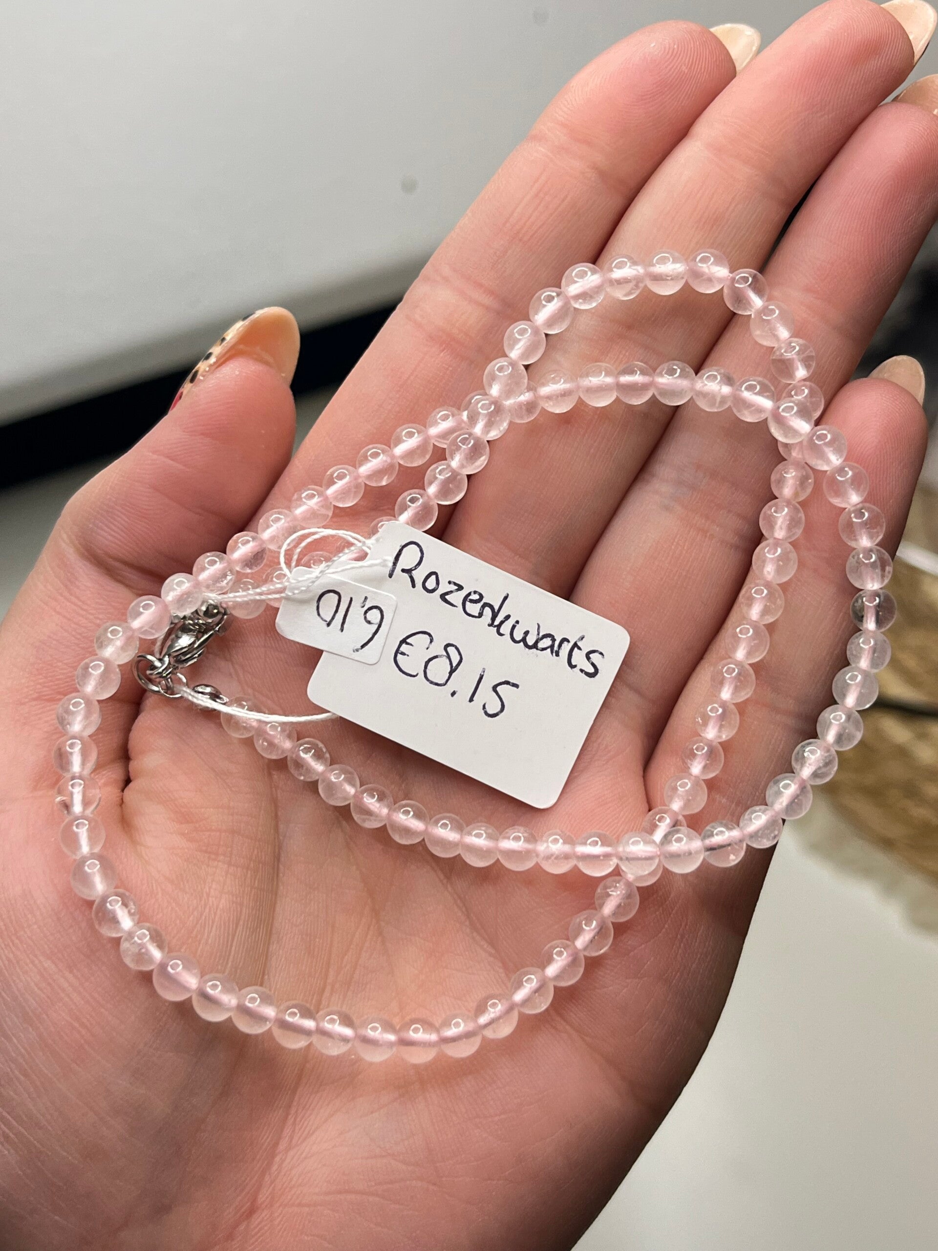 Rozenkwarts ketting