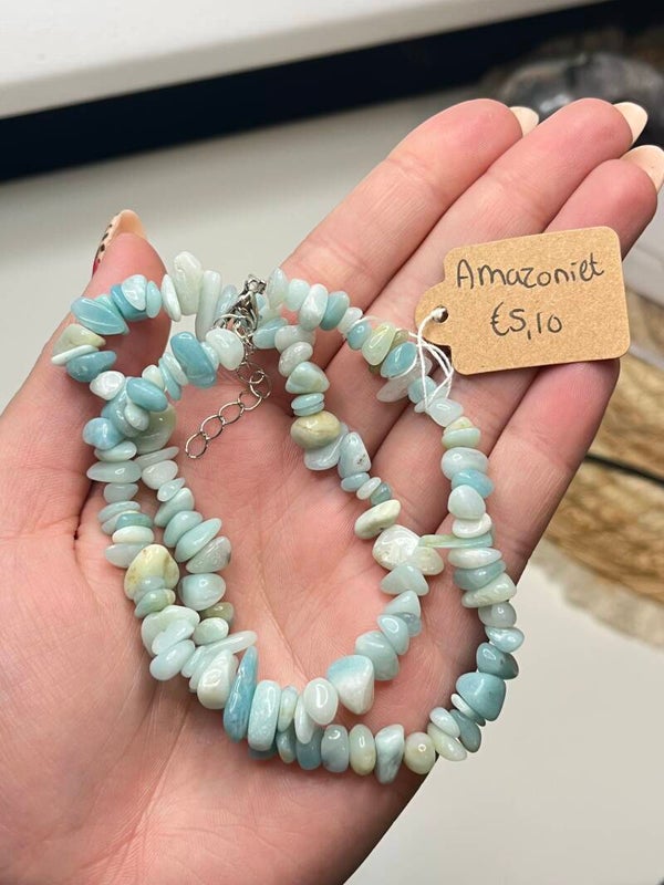 Amazoniet ketting