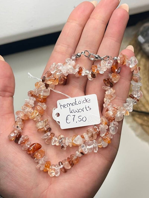 Hematoïde kwarts ketting