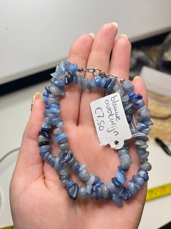 Blauwe aventurijn ketting