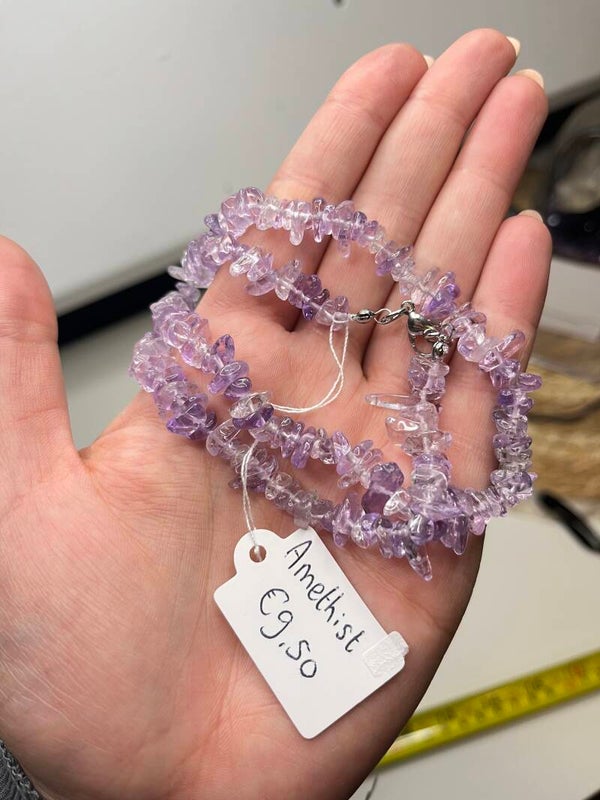 Lichte amethist ketting