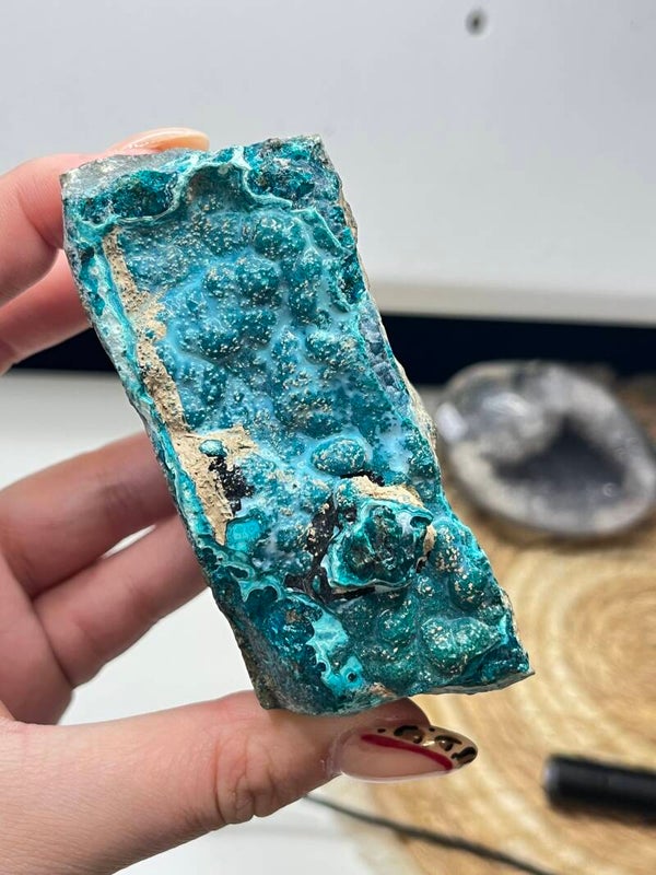 Chrysocolla op matrix