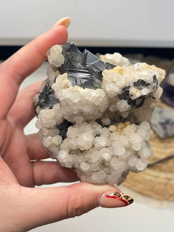 Galeniet, calciet & pyriet