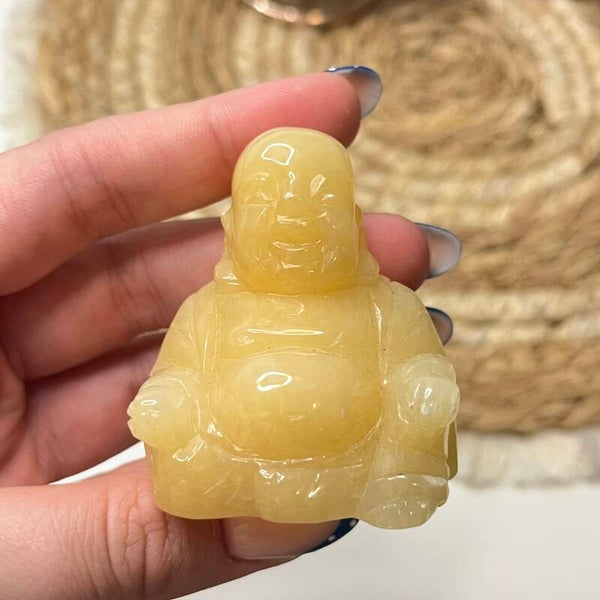 Gele calciet buddha