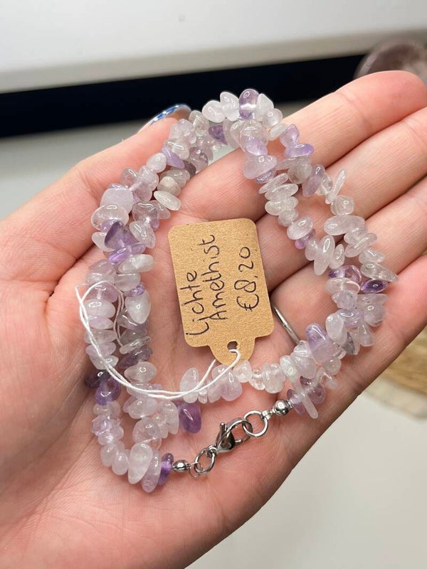 Lichte amethist ketting nr. 2