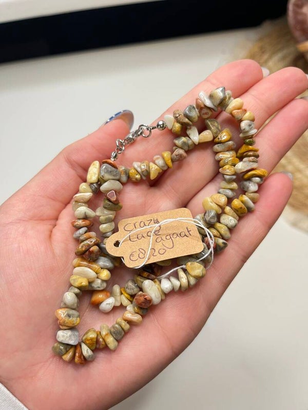 Crazy lace agaat ketting