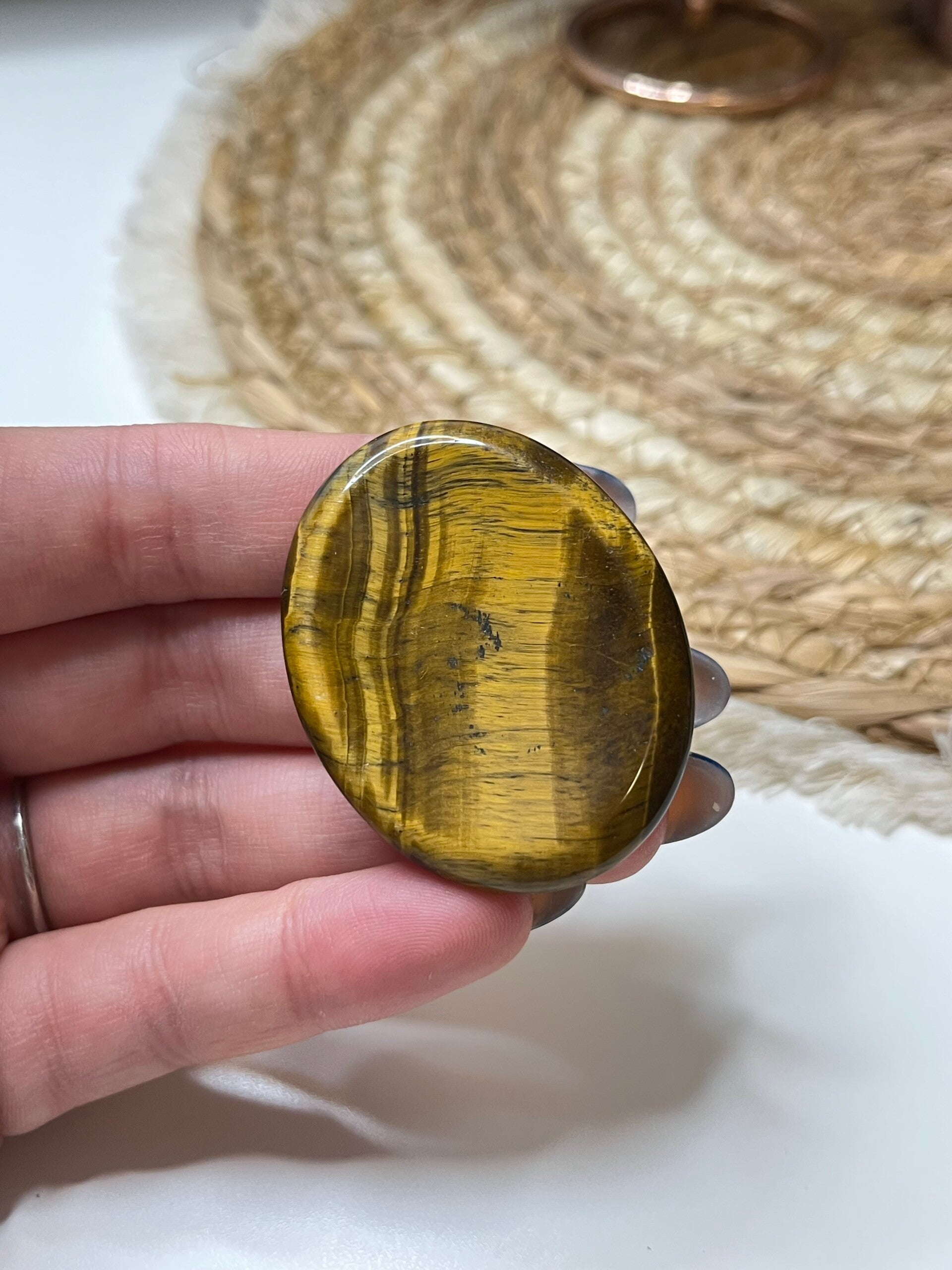 Tijgeroog worry stone nr. 3