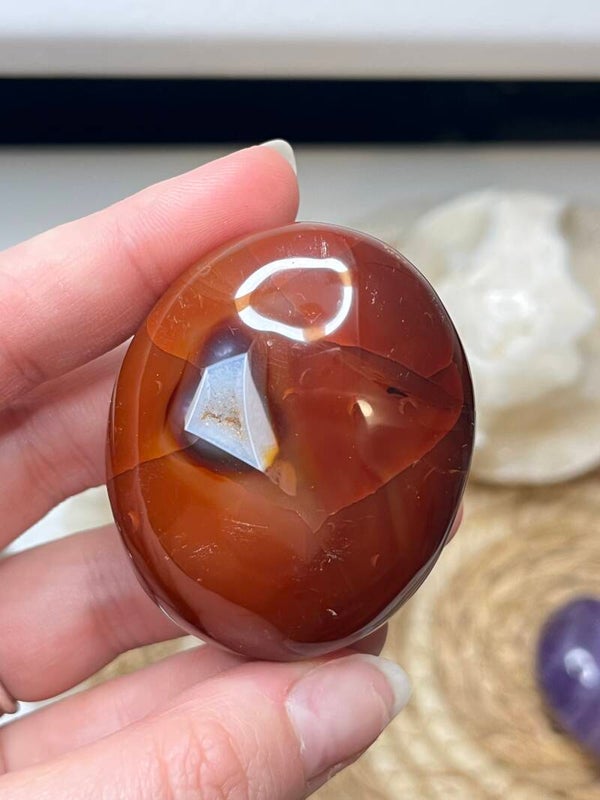 Carneool handsteen nr. 1