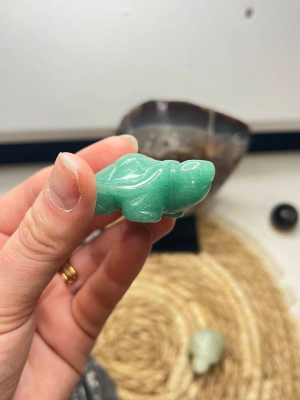 Groene aventurijn schildpad