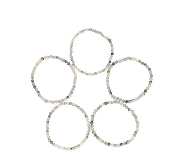 Aquamarijn B armband 4MM