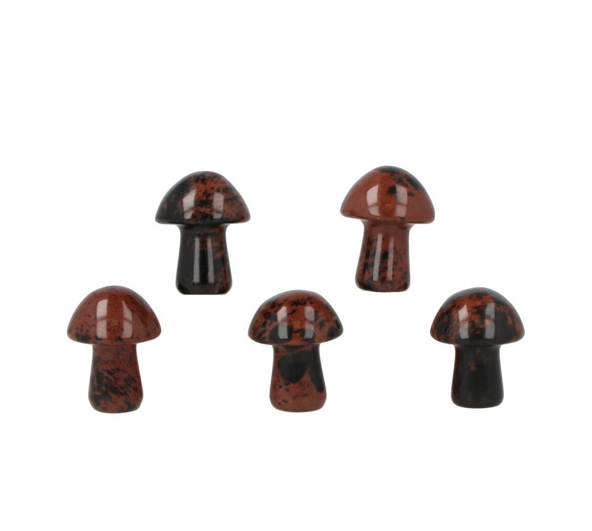 Mahonie obsidiaan paddenstoel