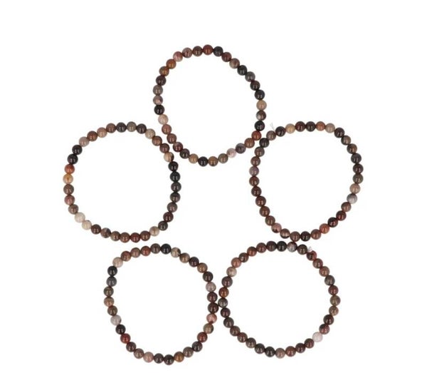 Versteend hout armband 6MM
