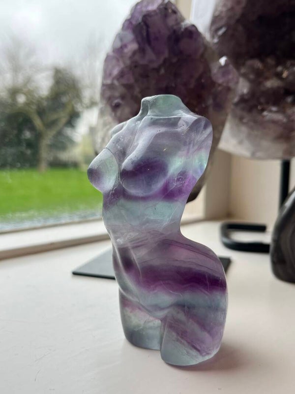 Regenboog fluoriet woman body