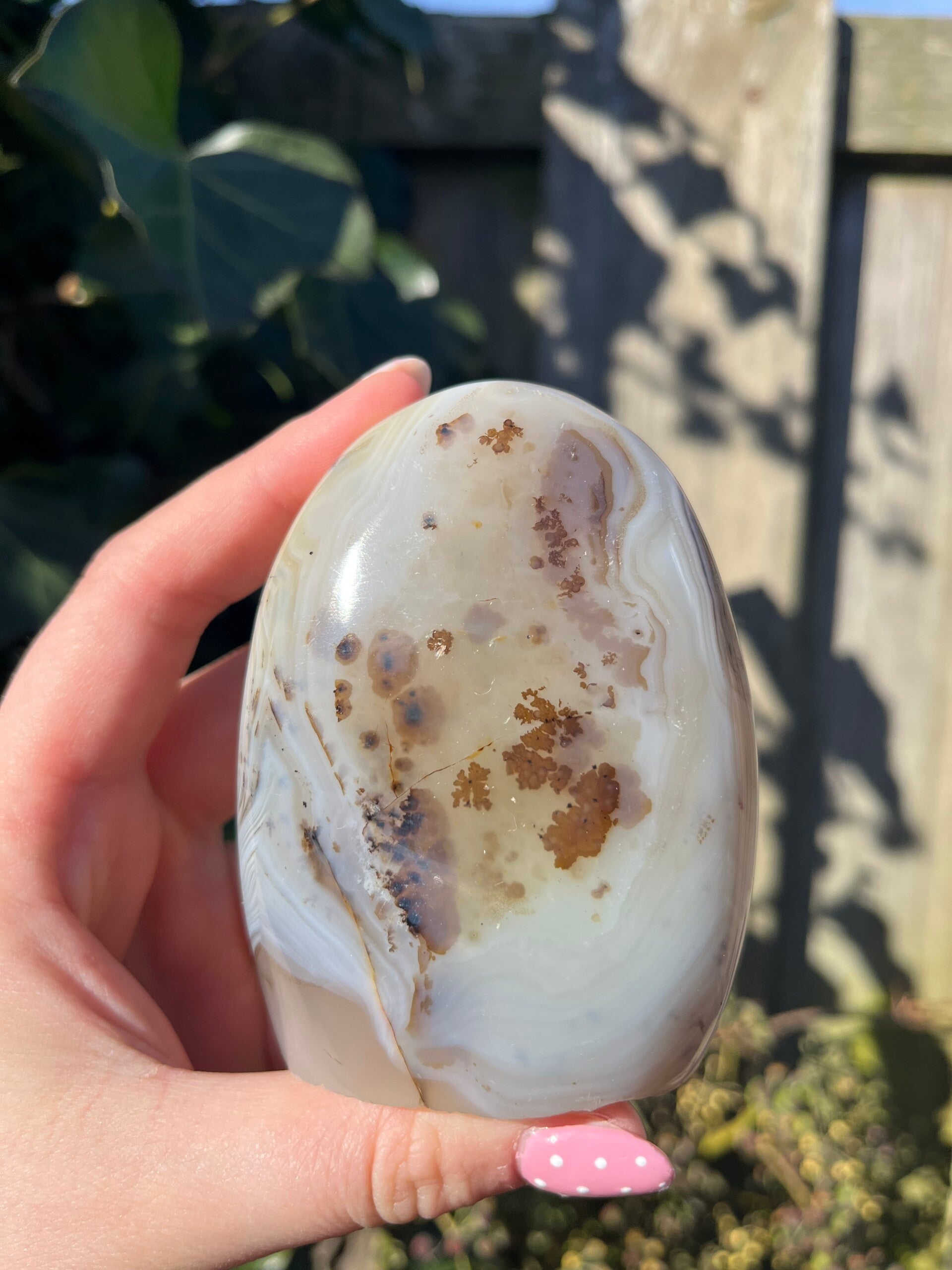 Dendriet agaat sculptuur