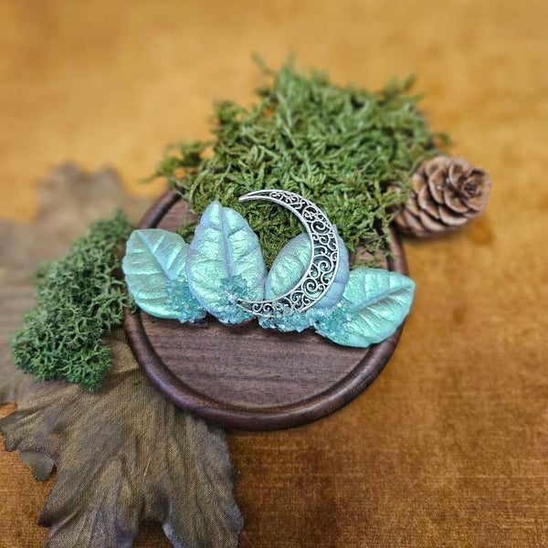 Minty Grey & Silver Moon