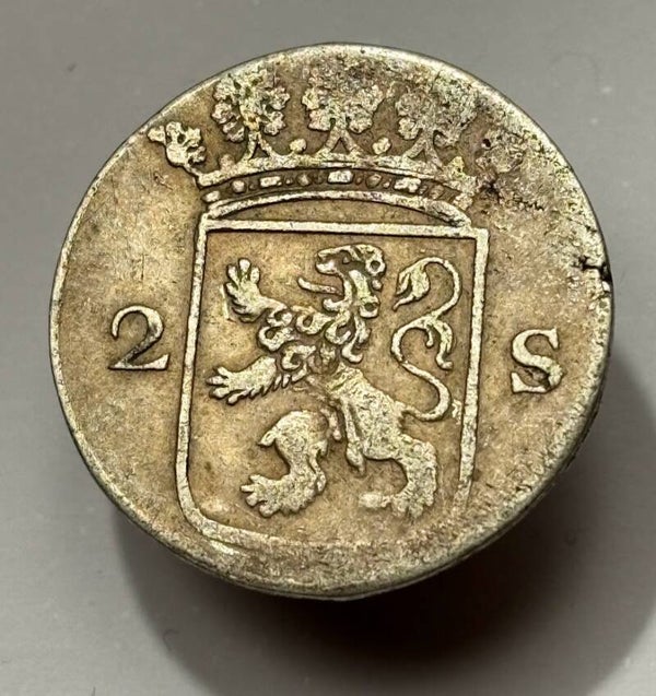 Silver 2 Stuivers 1774 Netherlands