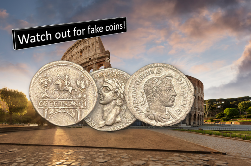Fake ancient coins are everywhere, have a look at our YouTube video for tips on how to avoid buying them.