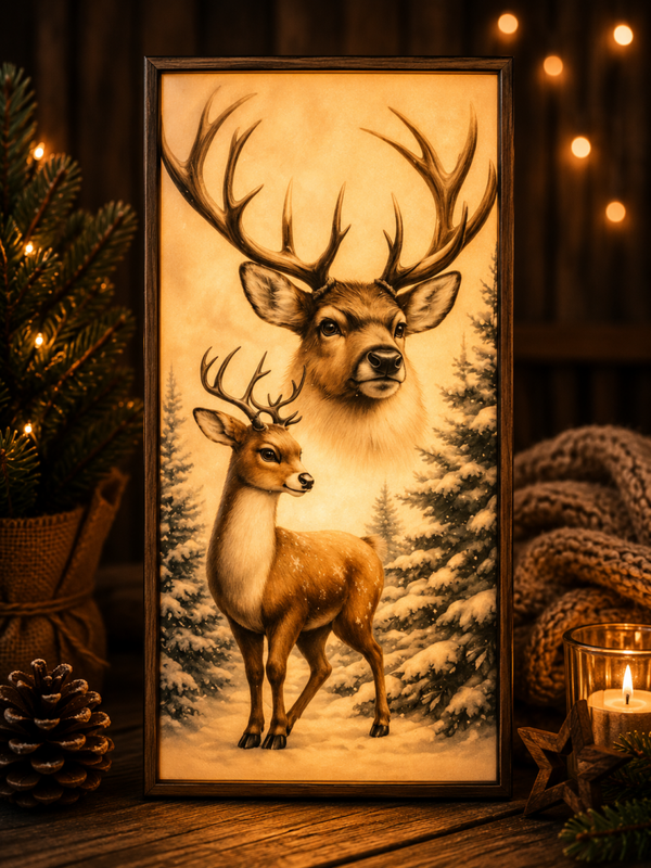 Ersatzfolien Metalllaterne Rehe