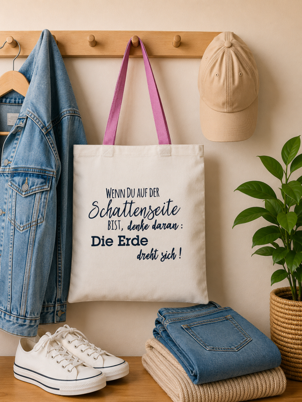 Stofftasche Text
