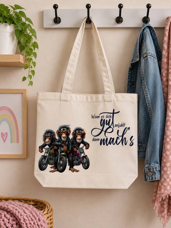 Stofftasche Rocker Affen