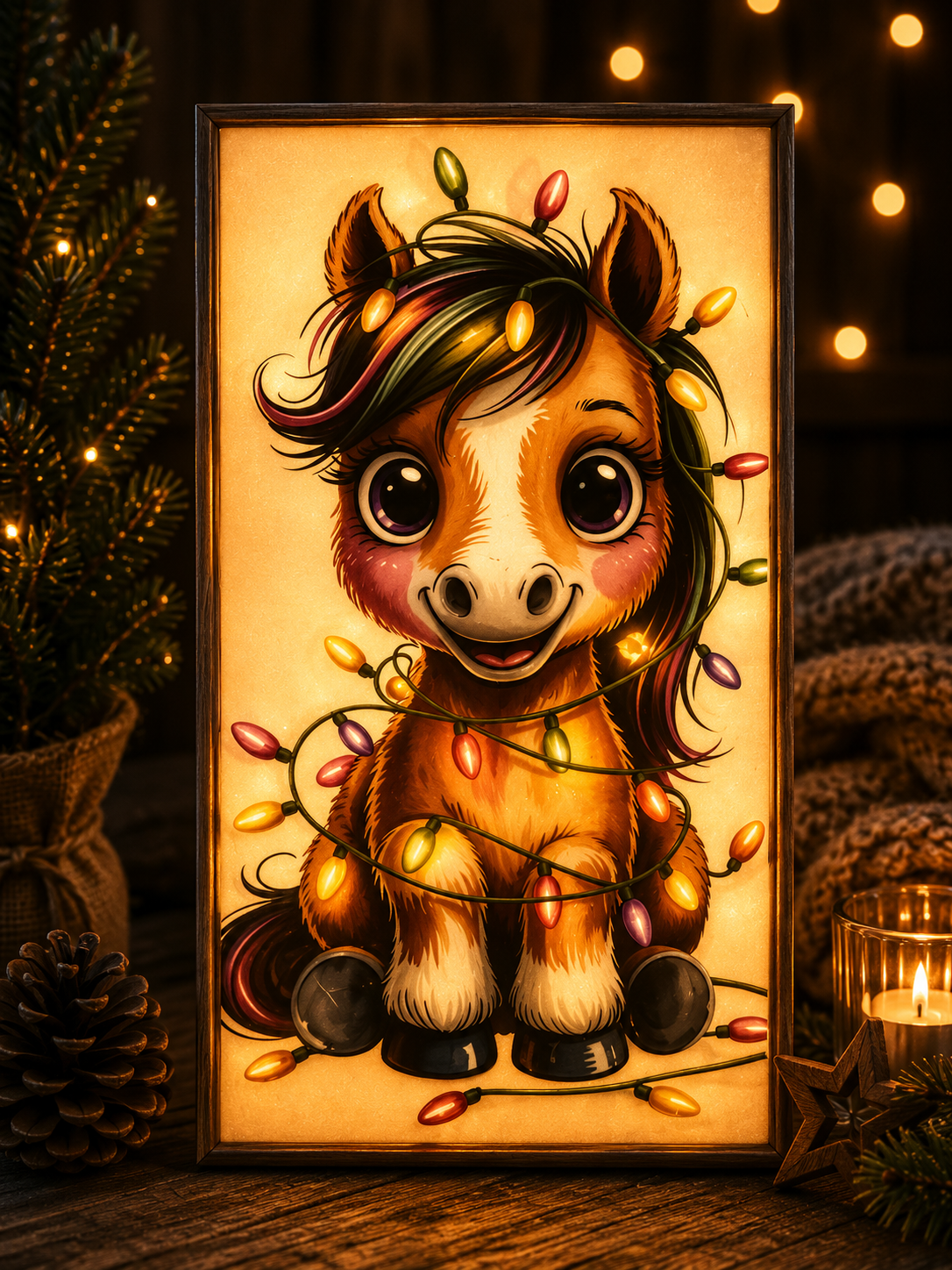 Ersatzfolien Metalllaterne Pony