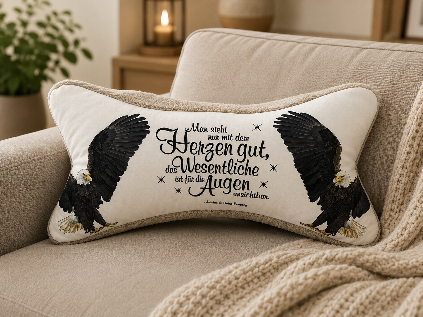 Leseknochen Man sieht mit dem Herzen….