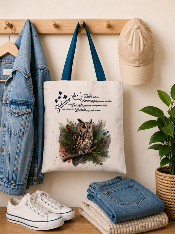 Stofftasche Eule